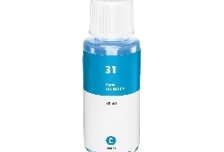 Inchiostro Ecotank Ciano Compatibile per Hp 550,655,315,555,570,655,455,457