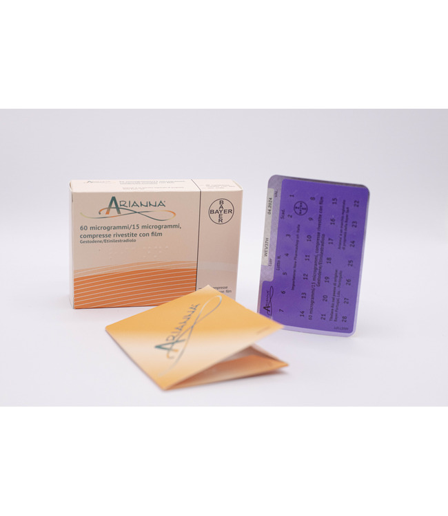 ARIANNA*28CPR RIV 60MCG+15MCG