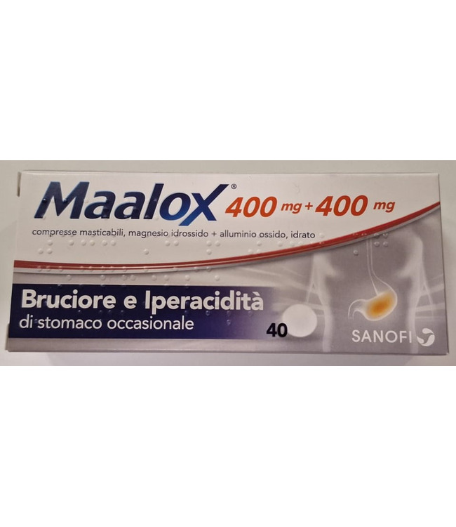 MAALOX*40CPR MAST 400MG+400MG