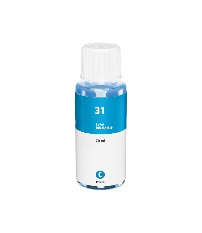 Inchiostro Ecotank Ciano Compatibile per Hp 550,655,315,555,570,655,455,457