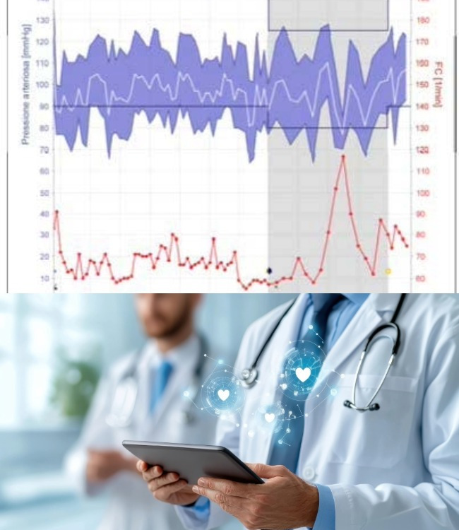 Holter Pressorio 24h Referto firmato e timbrato dal Medico Specialista